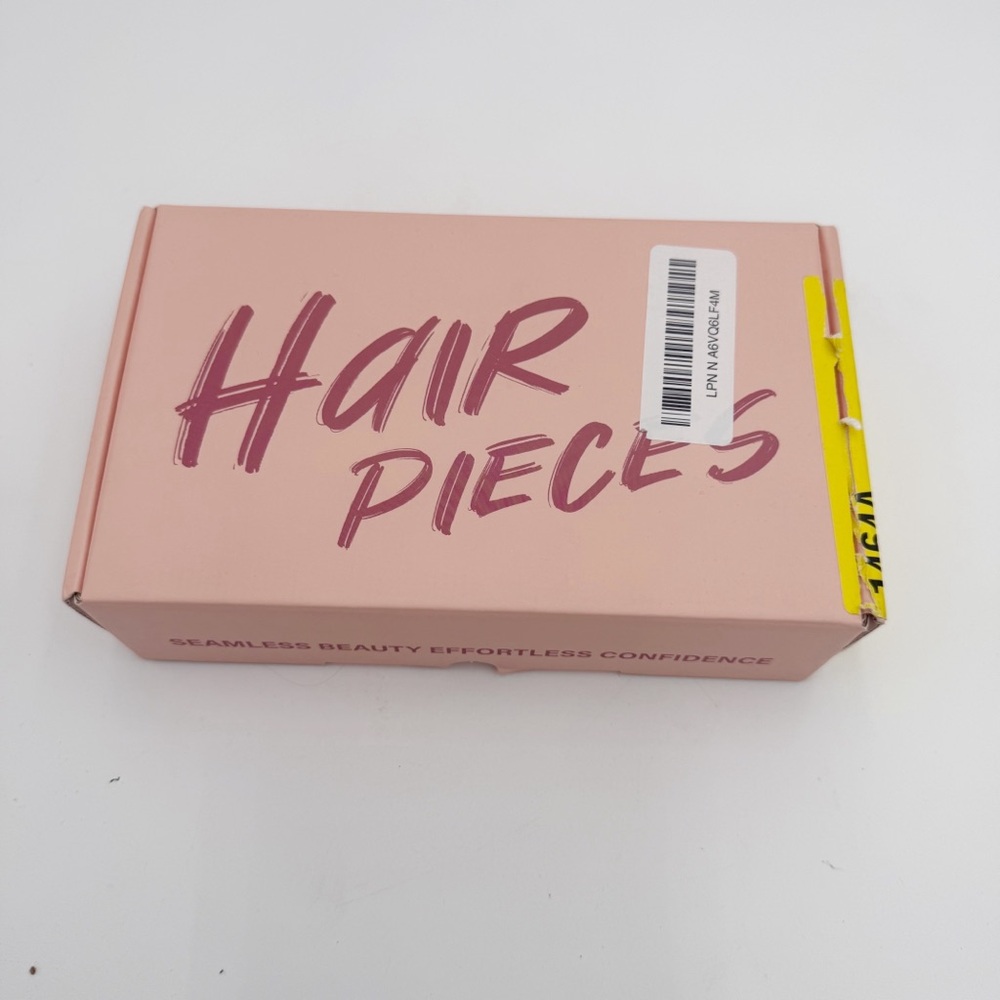 Hair Topper Real Human Hair with Bangs 7 * 13CM Silk Base with Lace 10”Med.Brown - Picture 6 of 10